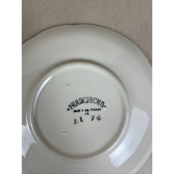 Set Of 2 Franciscan Desert‎ Rose Saucer 5.5” Made In California Mint Condition - Picture 3 of 3